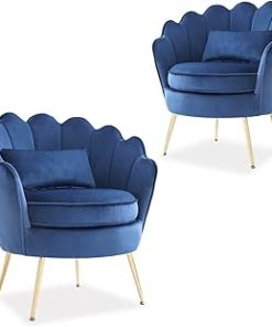 ZHENGHAO Mid Century Retro Armchair, Upholstered Accent Reading Chair with Wood Frame and Detachable Cushions for Small Space, Fabric Arm Chair for Living Room Bedroom Fireplace (Beige)