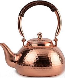 1.3L Copper Tea Kettle, Tea Pots for Stove, Coffee Kettle for Induction Cooker, Teapots Coffee Servers Kettles Tea Machines