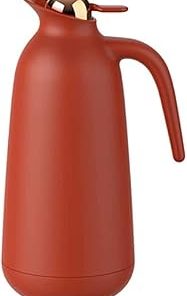 1.6L Large Capacity Thermal Insulation Pot Portable Heat Kettle Coffee Tea Vacuum Flasks Glass Liner Thermos Bottle (Gray)