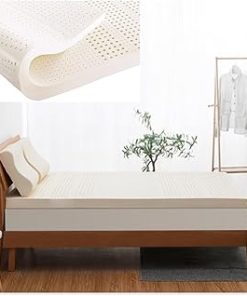 100% Natural Latex Mattress Topper,Latex Mattress Washable Natural Latex Mattress Imported Natural Rubber Pure Mattressthickened Home,2in,200x220cm(79x86in)