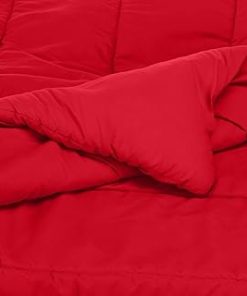1-Pc Comforter Hotel Luxury– Olympic Queen 98x98 Size1-Pc Comforter 100% Egyptian Cotton, 600 Thread Count, 200 GSM Fiber Fill - Machine Washable, Red Solid