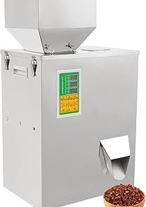 10-500g Powder Filling Machine, 110V 200W Intelligent Particle Weighing Filling Machine with Foot Pedal, Automatic Bag/Pack/Bottle Filler Dispenser for Tea Seeds Grains Flour Beans