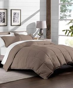 100 GSM 1pc Comforter Cal-King White Solid 100% Egyptian Cotton