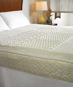 1.5'' Memory Foam Mattress Topper Egg Crate Full Size Ultra-Soft Convoluted 5 Zones Airflow Increase Pressure Points Relief Maximize Comfort Technology Medium Firm Body Heat Adjust Protect