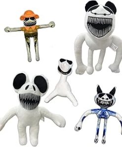 Zoonomaly Plush Toy, Strange Zoo Plush Toys, Monsters Fish and Horror Characters, Scary Deformed Zoo Plush Pillow Dolls for Kids Boys Girls Adults and Fans, Halloween Christmas Birthday Gift (5pcs)