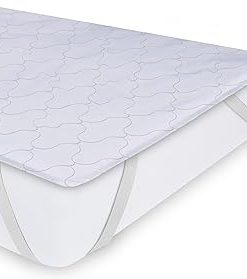 Zayton, 2-Inch Premium Convoluted Gel Memory Foam Toppers for Enhanced Comfort and Support, Queen, Blue