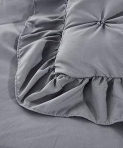 100% Egyptian Cotton Striped 1 Piece King/Cal King Size Comforter by Fabricom 800 Thread Count Royal Blue