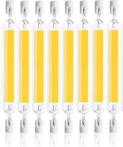 10Pack R7s LED Bulbs 78mm, 10W T3 Double Ended LED Lights, R7S Base 100W Halogen Bulbs Replacement Floodlight 360°Beam Angle Landscape Lights,Natural White
