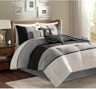 1 Piece Ruched Pattern Comforter 400 Thread Count 400 GSM Egyptian Cotton Hotel Quality Decorative Bedding (Ivory, Twin/Twin XL)