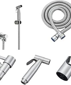 1 Pcs Portable Toilet Bidet Toilet Sprayer Hygienic Shower Faucet Single Cold Water Mixing Faucet for Muslim Shower Toilet (Color : Gold)