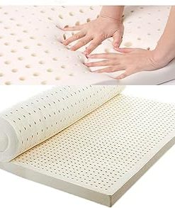 100% Natural Premium Latex Mattress Topper - Mattress Topper for Back Pain with Removable and Washable,3in,180 x 200 cm