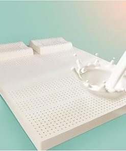 100% Natural Latex Mattress Topper - Firm - 3/4 Inch - Twin Size,Pressure Relief for Back Pain,Soft and Comfortable Latex Mattress,3in,180 x 200 cm
