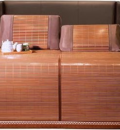 ZHOUXIAO Summer Sleeping Mat Bamboo Cooling Mattress Topper Pad,Carbonized Bamboo Mahjong Summer Sleeping Mats Bed-mat Folding Double Sided Use Bedroom Cooling for Bed 0.9 * 1.9M/35 * 74in