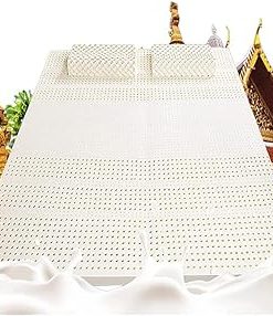 100% Natural Latex Topper Super Soft - Natural Latex Mattress,Medium Firm Feel Mattress Topper for Back Pain with Removable Cover Pressure Relieving,3in,90x200cm(35x79in)