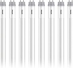 (case of 10) Philips 557421 LED Tube 9.9T8/COR/48-835/MF16/G T8 Fluorescent Replacement, 48 inches, 10 watts 3500K Neutral White, Type B Ballast Bypass LED Tube for 4ft T8 LED Upgrade