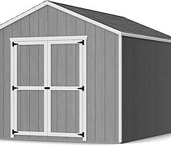10x12 Value Gable Shed with Floor, Outdoor Wood Storage Do-It-Yourself Precut Kit