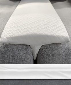 10"X76" Bed Bridge Twin to King Bed Converter Kit, Bed Gap Pad Combine Twin Beds to King Mattress Bed Bridge Connector for Adjustable Bed with Washable Cover(76in×10in)
