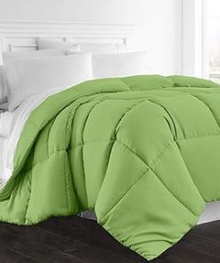 1-Pc Comforter Hotel Luxury– Olympic Queen 98x98 Size1-Pc Comforter 100% Egyptian Cotton, 600 Thread Count, 100 GSM Fiber Fill - Machine Washable, Sage Solid