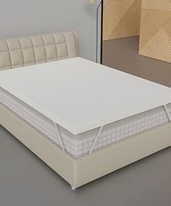 Zutan, 2-Inch Medium Firm Mattress Toppers with Breathable Cover, Cooling Mattress Pad for Back Pain, Soft and Removable, Full, White