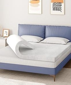 [Queen] Mattress Topper, 3" Memory Foam Mattress Topper with Ultra Soft Cover & Corner Straps, CertiPUR-US Certified, Dark Grey