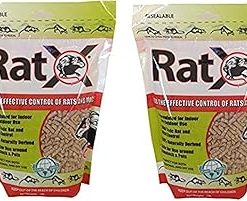 (2 Pack) RatX All-Natural Non-Toxic Rat and Mouse Killer Pellets, 3-Pound Bags