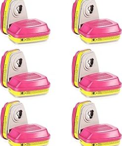 (6 Pair) 60923 Respirator Cartridge Particulate Filter, for 6000, 7000 and FF-400 Series Masks, Effective Filtering Organic Vapors, Acid Gases, Chemical, Dust …