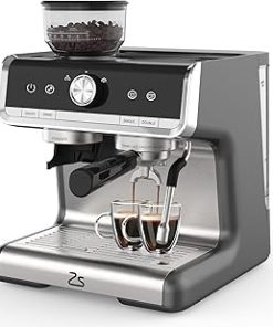 Zstar 20 Bar Espresso Machine For Home Barista, Coffee Espresso Machine for Cappuccino, Latte, Automatic Espresso Maker with Milk Frother Steam Wand, PID Temp Control, 95OZ Water Tank, 1450W