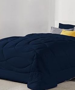 1 Piece U Shape Pattern Comforter Premium Super Soft 400 GSM All Season 800 Thread Count 100% Egyptian Cotton King/California King Size White Color