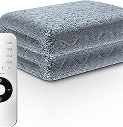 Electric Blanket, Electric Heated Blanket for Bed with 4 Comfort Settings 1 x Controller Heated Underblanket with Full Mattress Coverage