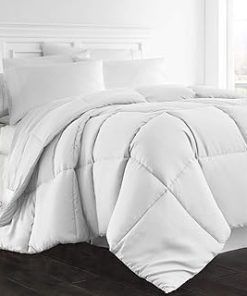 1-Pc Comforter Hotel Luxury– California King 102x96 Size 1-Pc Comforter 100% Egyptian Cotton, 600 Thread Count, 100 GSM Fiber Fill - Machine Washable, White Solid