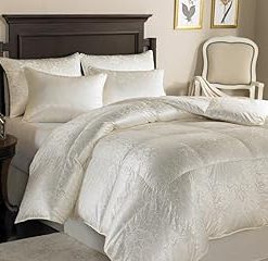 1 Piece Cross Diamond Ruffle Comforter with Zipper & Corner Ties 500 GSM 100% Egyptian Cotton Premium Hotel Class Bedding (Oversized King, Burgundy)
