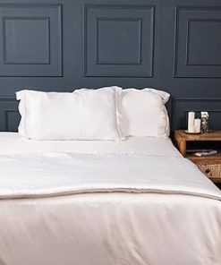 100% Austrian Eucalyptus Tencel Duvet Cover King, Luxury Cooling Comforter Cover Set, 8 Corner Loops, 1 Oversized Hotel Duvet Cover, 2 Shams,Silky Soft,Lightweight (Bright White, 3PC King)