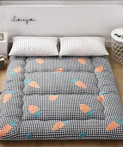 10cm Thicken Japanese Mattress Futon Tatami Sleeping Mattress Floor Bed Pad Foldable Student Dormitory Sofa Bed Mattress (Color : A, Size : 200 x 220 cm (79 x 87 inches))