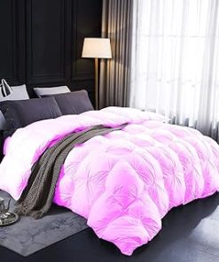 1 Piece Comforter Polyester Satin Silk Ultra Soft Hotel Class Premium Luxury Comfortable Bedding (Light Grey, Oversized Queen)