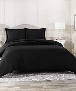 1 Piece Comforter 400 Thread Count Pinch Pleated Ultra Soft Egyptian Cotton Comfortable Bedding (Black, Twin)