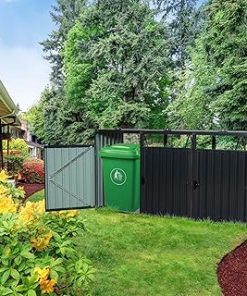 10FT x 10FT Outdoor Storage Shed, Metal Anti-Corrosion Utility Tool House, Tool Storage with Lockable Door and Shutter Vents, Bike Shed for Backyard, Lawn, Patio
