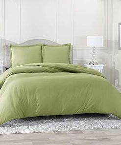1 Piece Comforter 1000 Thread Count Microfiber Ultra Soft Hotel Quality Luxury Comfortable Bedding (Moss, Oversized Queen)