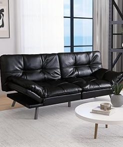 Zenzy Five Folding Sofa Bed, [Higher Backrests] [Luxury Corduroy] 6" Foldable Memory Foam Sleeper Chair, Floor Couch Foldable Mattress for Living Room/Dorm/Guest Room/Apartment, 75"x38"x6" Twin Size