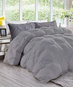 1200 Thread-Count Twin/Twin Extra Long (XL) Size Siberian Goose Down Alternative Comforter Solid White, 100% Egyptian Cotton 750FP, 50Oz