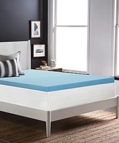 Zayton, 2-Inch Gel Memory Foam Mattress Topper, CertiPUR-US Certified for Superior Comfort and Support, Full, Blue