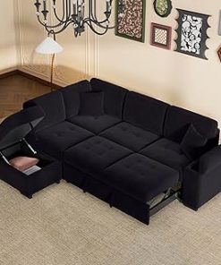 118" Modern L-Shaped Chenille Cloud Sofa with Chaise,5-seat Upholstered Couch W/Double Seat Cushions,Indoor Funiture Sleeper for Living Room Apartment Lounge,Beige